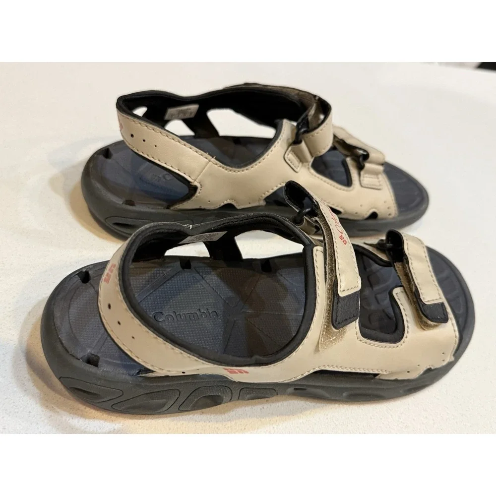 Columbia Techsun Wave Omni-Grip Sandals‎ Womens Size 6 Khaki Black NWOT